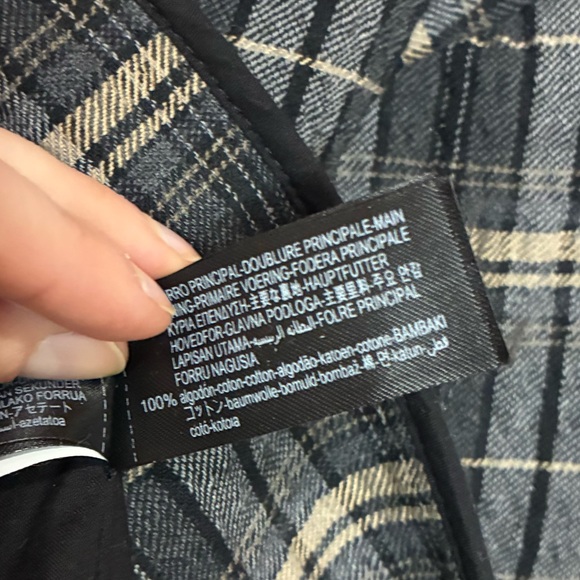 Zara Plaid Quilted Padded Jacket - Picture 9 of 10